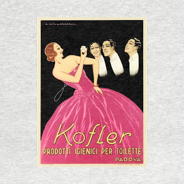 KOFLER PRODUCTS Perfume Lotion Cream Cosmetics Vintage Italian Advertisement by vintageposters